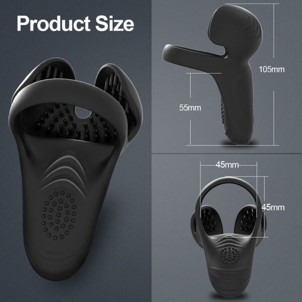 Penile Massage Sex Toys For Men Testicular Massage Vibrating Cock Ring - Image 3