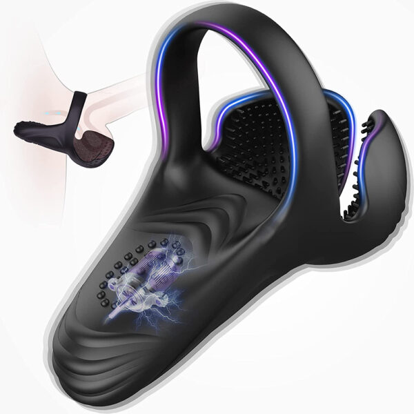Penile Massage Sex Toys For Men Testicular Massage Vibrating Cock Ring
