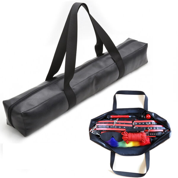 Sex Storage Bag For Bondage Set Big Capacity Storage Bag for Sex Products Leather Handbags - Image 3