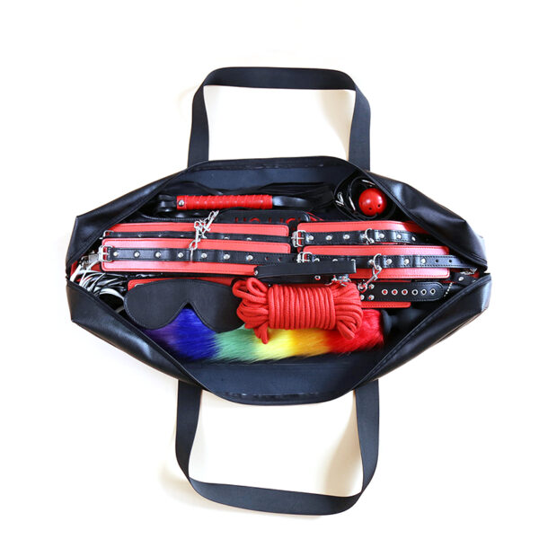 Sex Storage Bag For Bondage Set Big Capacity Storage Bag for Sex Products Leather Handbags