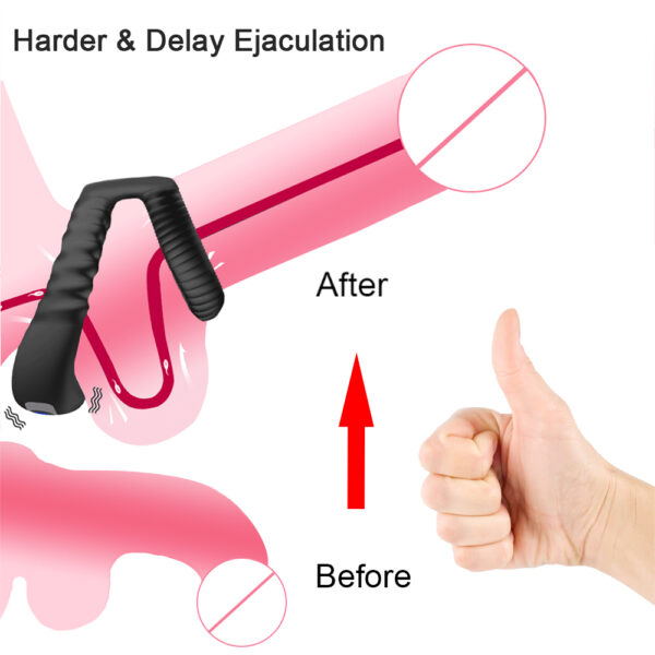 Testicular Massage Vibrating Penis Ring - Image 2