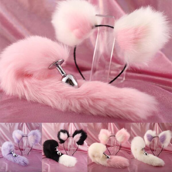 Fox Rabbit Tail Plug Furry Anal Plug - Image 2