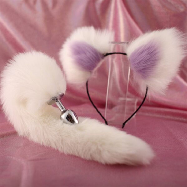 Fox Rabbit Tail Plug Furry Anal Plug - Image 4