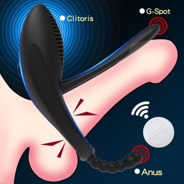 Penis Vibrator For Men Lock Ring Vibrator G Spot Clit Massage Couples Vibrator - Image 2