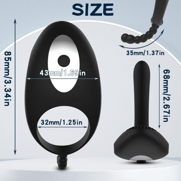 Penis Vibrator For Men Lock Ring Vibrator G Spot Clit Massage Couples Vibrator