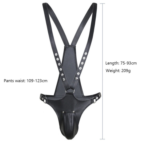 Bdsm Fetish Lingerie Mens Erotic Underwear Leather Bondage Lingerie Chastity Panties - Image 3
