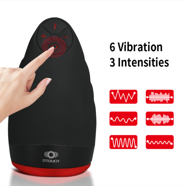Intimate Silicone Automatic Heating Vibrator Male Penis Training Machine