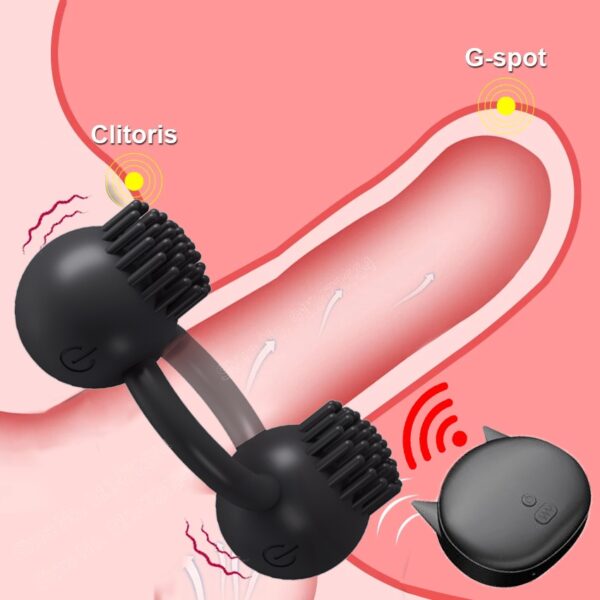 Vibrating Cock Ring Penile Massage Penis Vibrator - Image 7