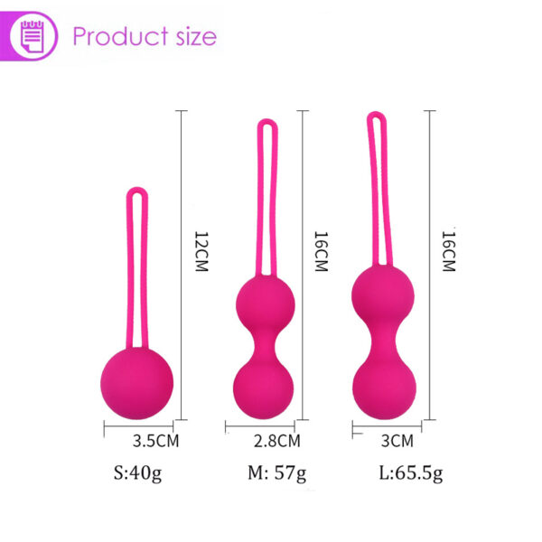 Safe Silicone Vagina Balls Vibrators for Women Kegel Balls Vagina Tighten Exercise - Image 3