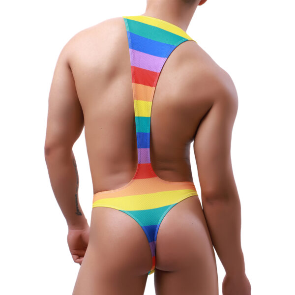 Sexy Men Outfits Mens Bodysuit Costume Jockstrap Underwear Sexy Outfit For Men - Image 2