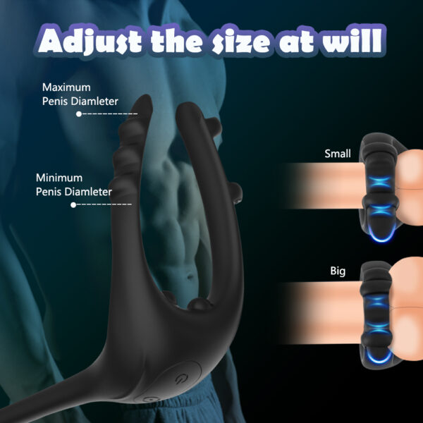 Vibrating Cock Ring For Men Testicle Massage - Image 5