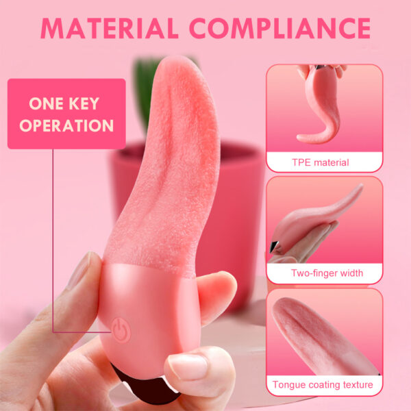 Soft Tongue Licking Vibrator G spot Clitoral Stimulator