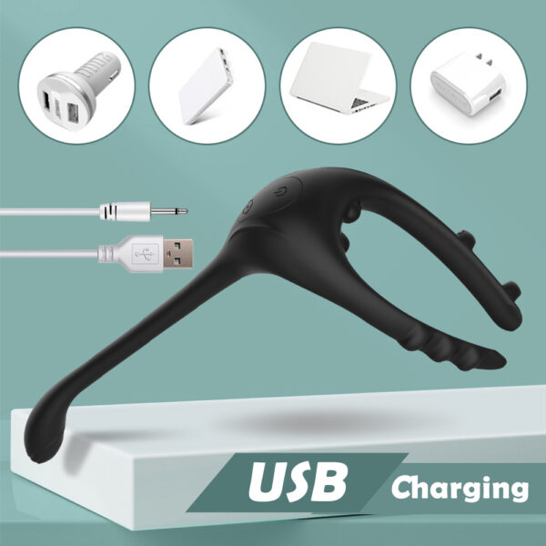 Vibrating Cock Ring For Men Testicle Massage - Image 9