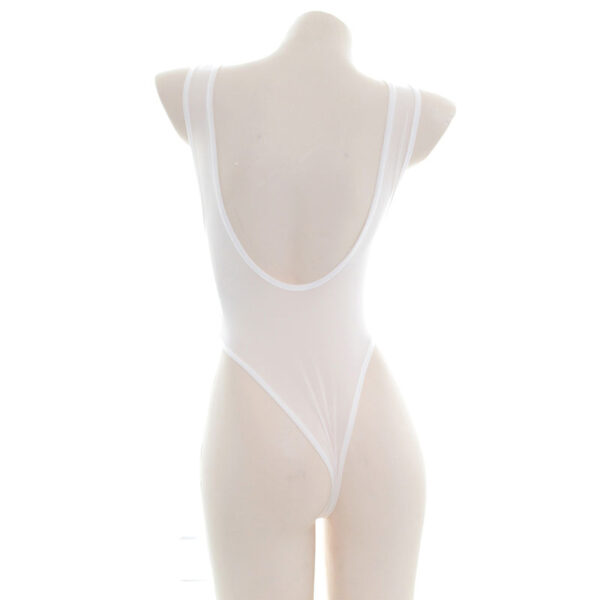 Japanese School Student Sexy Lingerie Womens Crotchless Bodysuit - Image 4