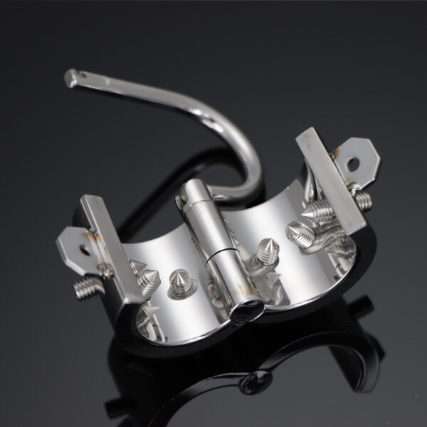 Heavy Ball Stretcher Male Metal Chastity Cage Scrotum Stretching Penis Cock Rings Bdsm - Image 4