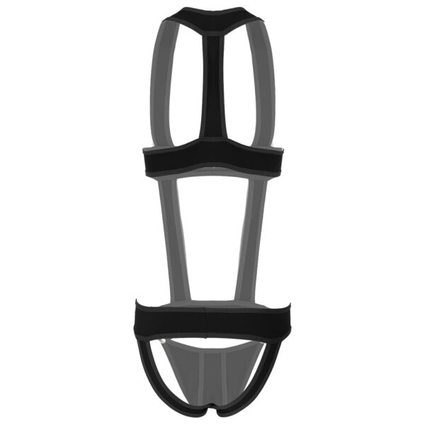Mens Sexy Hollow Out Jumpsuit Jockstrap Men Underwear Male Teddy Underwear - Image 14