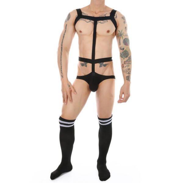 Mens Sexy Bulge Mens Harness Belt Hot Male Underwear Bulge Mens Exotic Underwear Stockings - Image 3