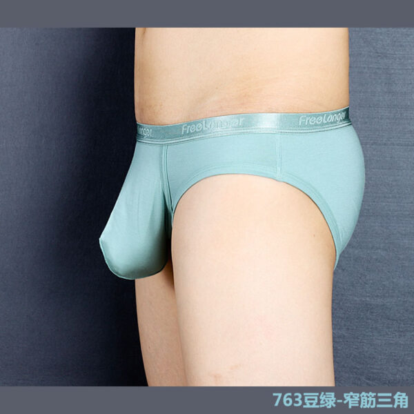 Ultra Low Rise Mens Underwear Big Penis Briefs Red Grey Blue Briefs - Image 8