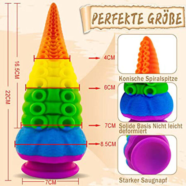Rainbow Dildo Sex Toys Colorful Dildos - Image 9