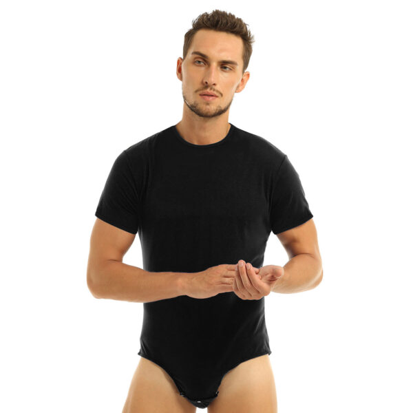 Mens Sexy Underwear Press Crotch Bodysuit - Image 8