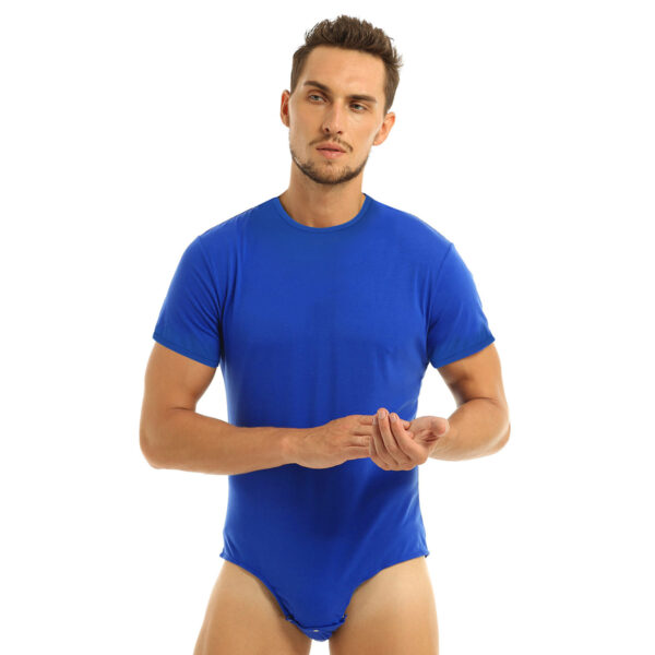 Mens Sexy Underwear Press Crotch Bodysuit - Image 10