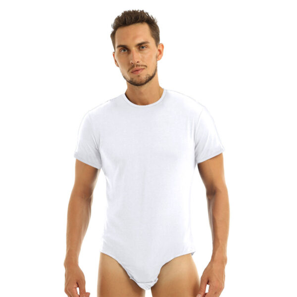Mens Sexy Underwear Press Crotch Bodysuit - Image 13