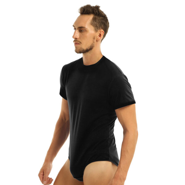 Mens Sexy Underwear Press Crotch Bodysuit - Image 9