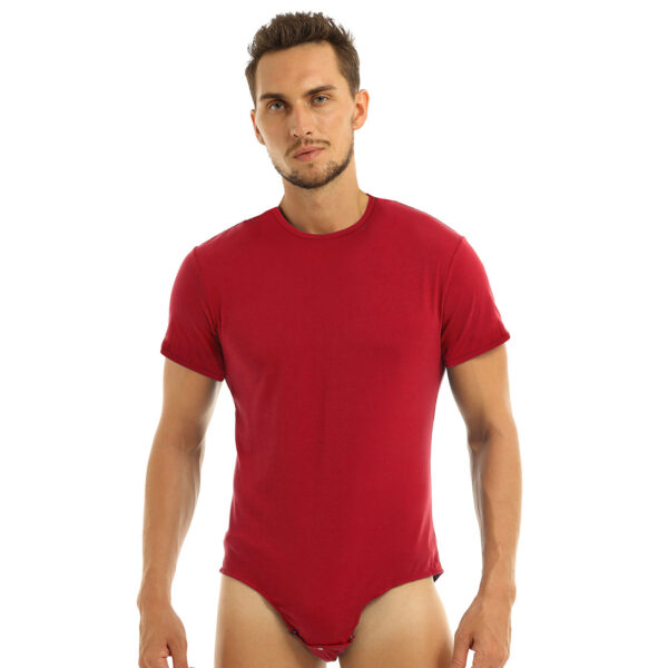 Mens Sexy Underwear Press Crotch Bodysuit - Image 6