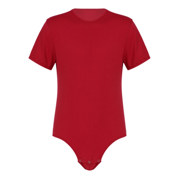 Mens Sexy Underwear Press Crotch Bodysuit - Image 2