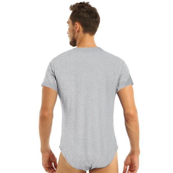 Mens Sexy Underwear Press Crotch Bodysuit - Image 15