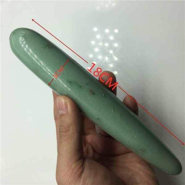 18Cm Natural Rose Quartz Wand Massage Wand Yoni Massage Stick - Image 6