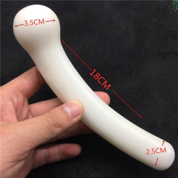 18Cm Natural Rose Quartz Wand Massage Wand Yoni Massage Stick - Image 8