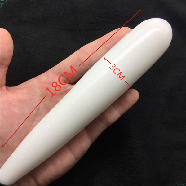 18Cm Natural Rose Quartz Wand Massage Wand Yoni Massage Stick - Image 12