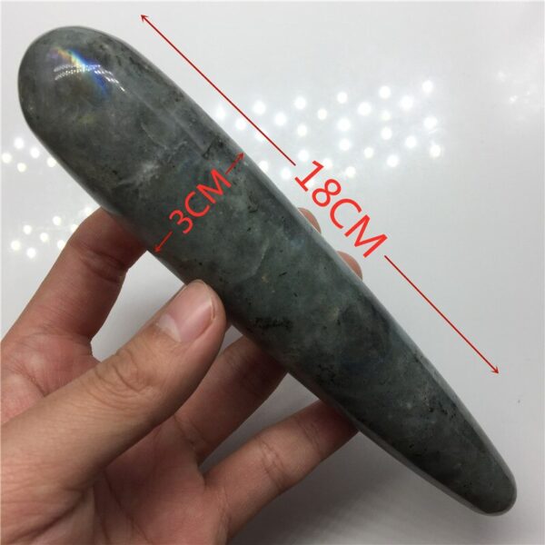 18Cm Natural Rose Quartz Wand Massage Wand Yoni Massage Stick - Image 13