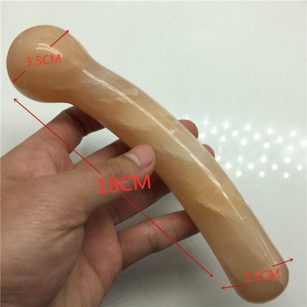 18Cm Natural Rose Quartz Wand Massage Wand Yoni Massage Stick - Image 20