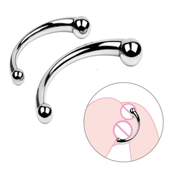 Double Ended Stainless Steel G Spot Wand Sex Toys for Men Women