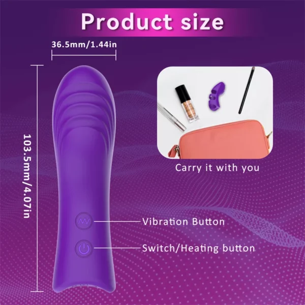 Silicone Finger G Spot Vibrator - 10 Modes Clitoris Massage, Couples Flirting Games, Masturbation Aid with Vibrating Egg - Intimate Sex Gloves for Women - Image 5