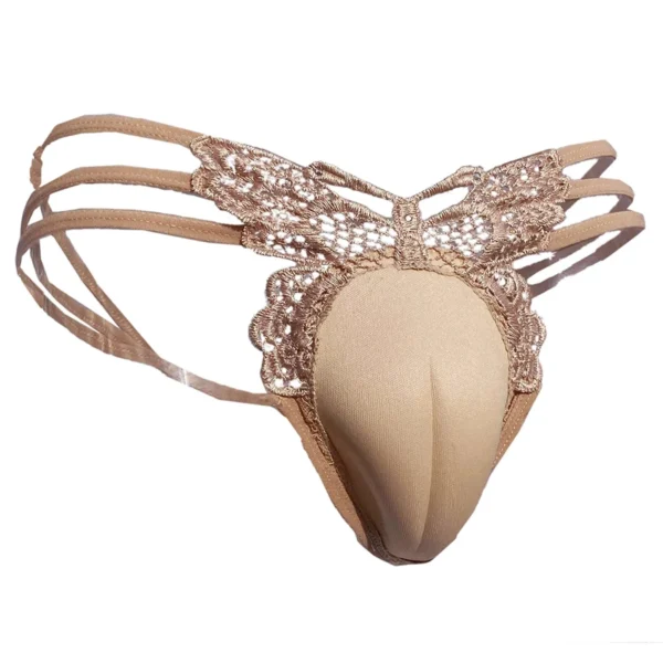 Lace Control Panty Gaff Lingerie Underwear for Crossdressers, Transgender, Drag Queens, and Shemale - G-String Camel Toe Panties - Image 3