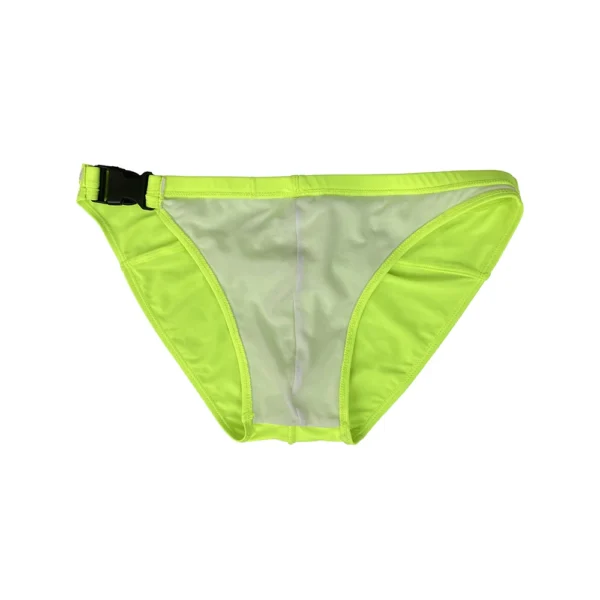 Men's Low Waist Nylon Swim Briefs with Side Open Button - Sexy Sport Bikini Beach Surfing Swimwear for Men - Image 6