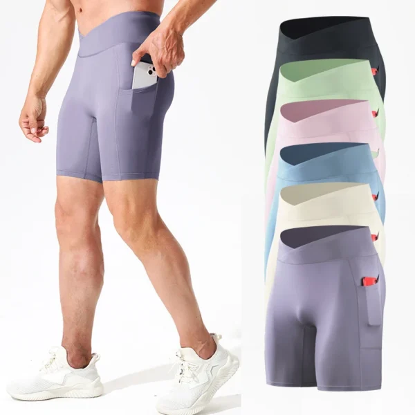 Men's Outdoor Running Pocket Shorts – Ideal for Gym, Fitness, Basketball, Hiking, Training, and Soccer