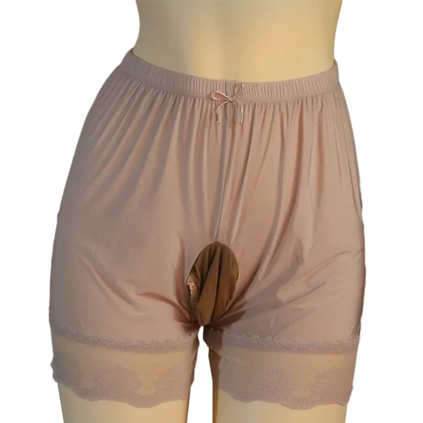 Men's Sexy Light Pouch Ice Silk Boxers - Middle Waist, Loose Fit, Elastic, Breathable, Thin Underwear