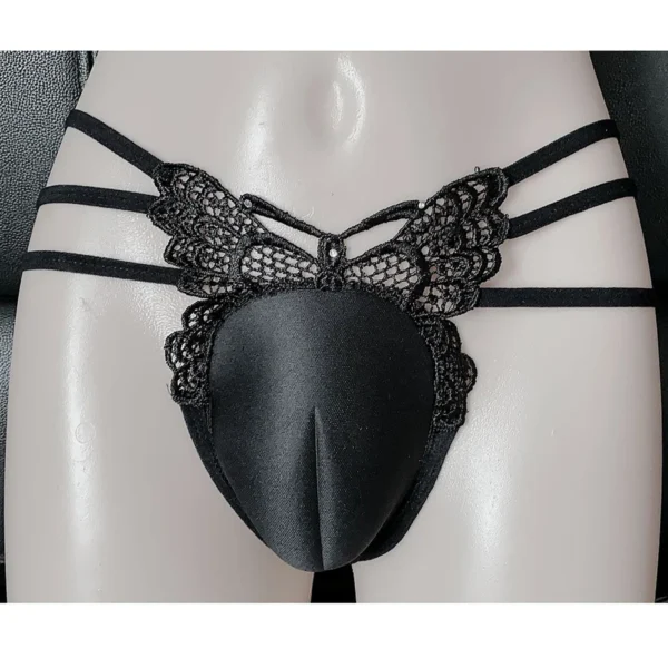 Lace Control Panty Gaff Lingerie Underwear for Crossdressers, Transgender, Drag Queens, and Shemale - G-String Camel Toe Panties - Image 2