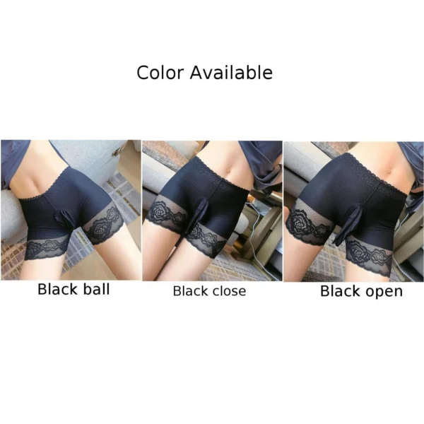 High-Waist Lace Boxer Briefs for Men – Sexy Sissy Lingerie with Butt Lifting and Jockstrap Design - Image 5